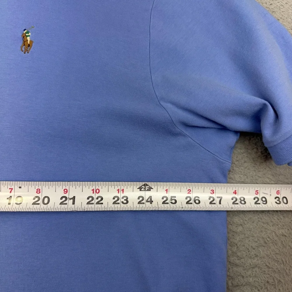 Polo Ralph Lauren Polo Shirt Mens Big‎ 2X Blue Cotton Jersey Pony Logo Casual